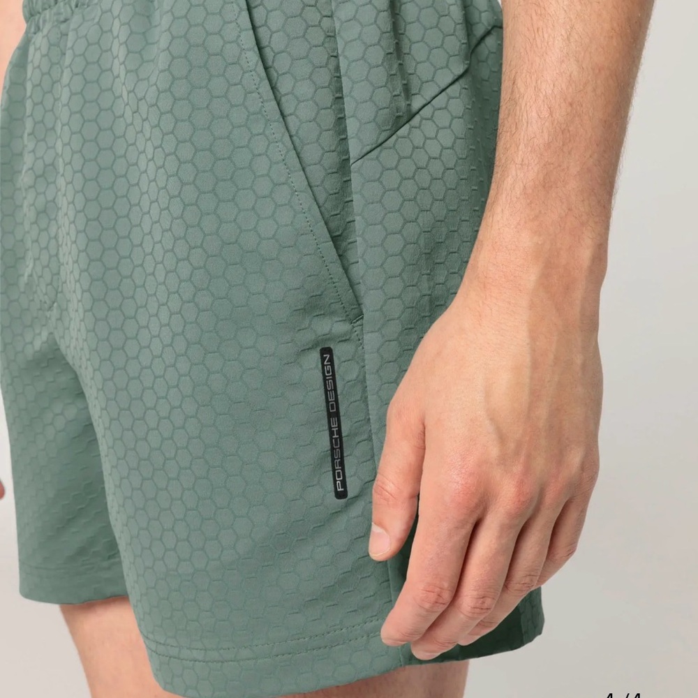 Porsche Design Men's Olive Athletic Shorts